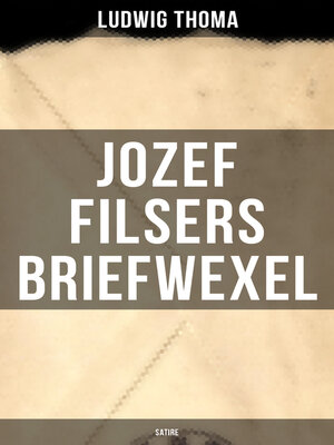 cover image of Jozef Filsers Briefwexel (Satire)
